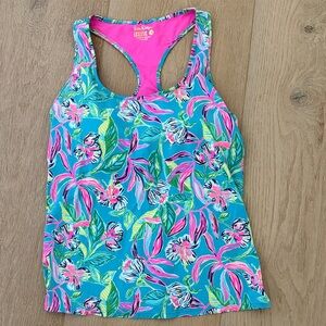 Lilly Pulitzer Tropical Floral Racerback Tank